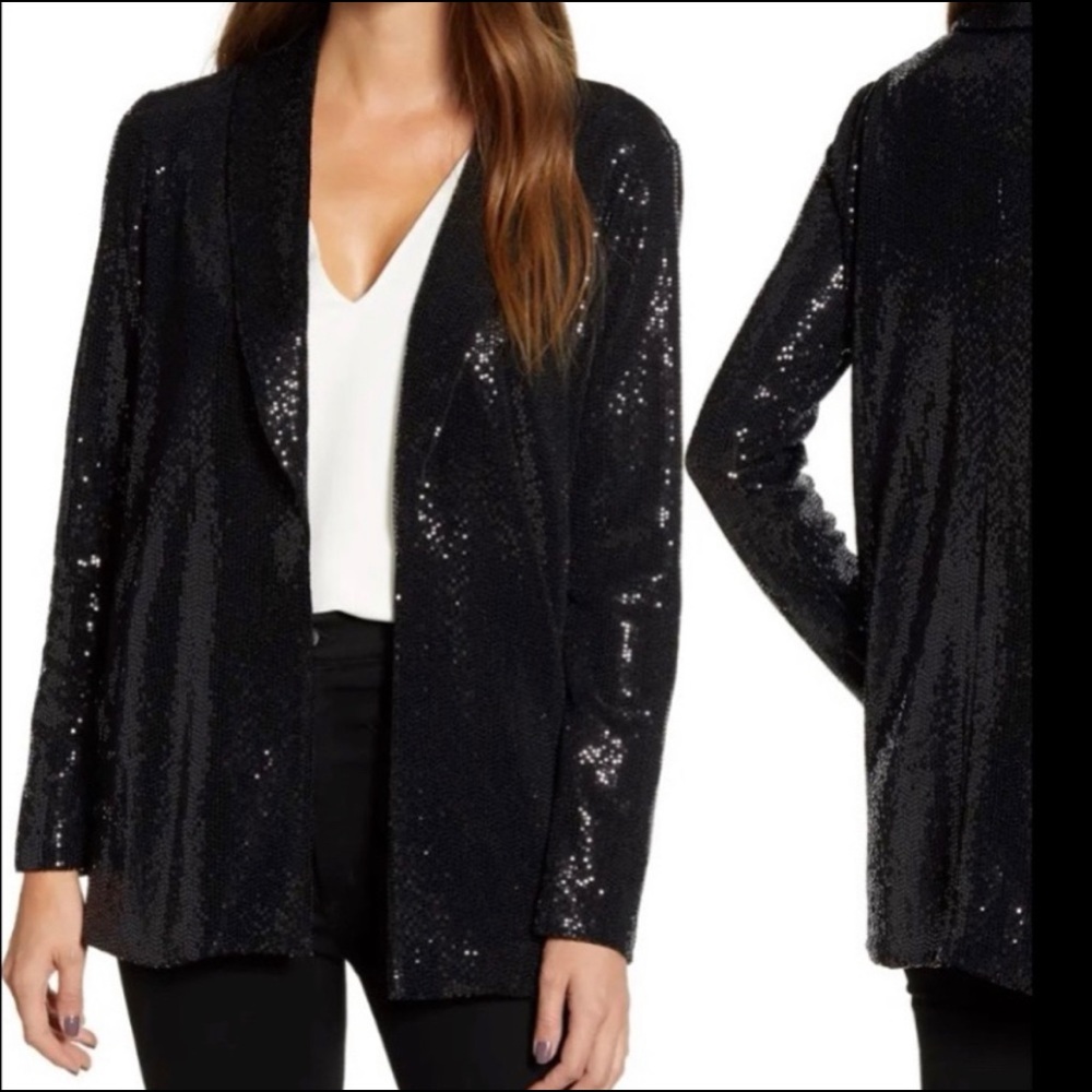 Literature Noir Sequin Blazer